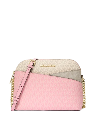Michael Michael Kors Jet Set Travel Medium Color-Block Signature Logo Crossbody Bag