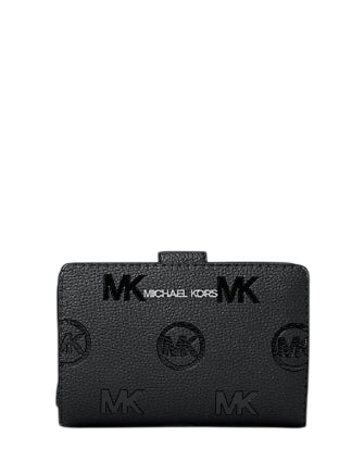 Michael Michael Kors Jet Set Travel Medium Logo Debossed Billfold Wallet