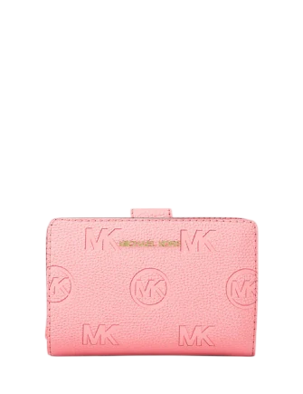 Michael Michael Kors Jet Set Travel Medium Logo Debossed Billfold Wallet