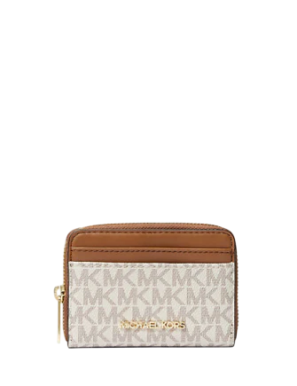Michael Michael Kors Jet Set Travel Medium Logo Zip-Around Card Case