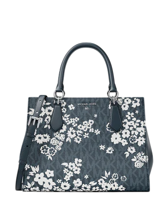 Michael Michael Kors Marilyn Medium Printed Signature Logo Satchel