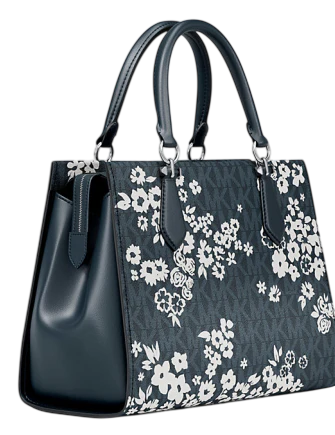 Michael Michael Kors Marilyn Medium Printed Signature Logo Satchel