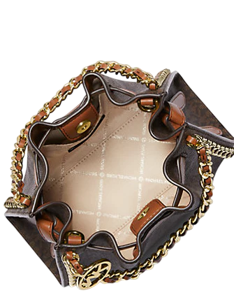 Michael Michael Kors Mina Small Signature Logo Chain Crossbody Bag