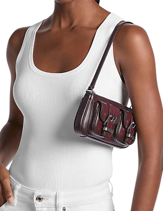 Michael Michael Kors Zoe Small Burnished Leather Pochette