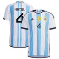 Gonzalo Montiel Argentina 4 FIFA World Cup Jersey