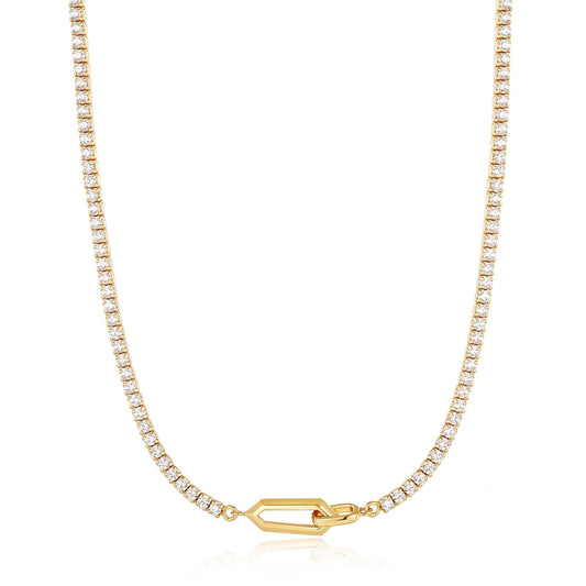 Ania Haie Dance 'Til Dawn - Sparkle Chain Interlock Necklace