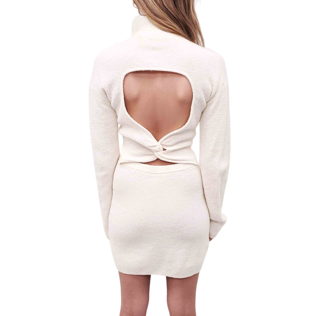 NANUSHKA CUTOUT BACK DRESS - SIZE S