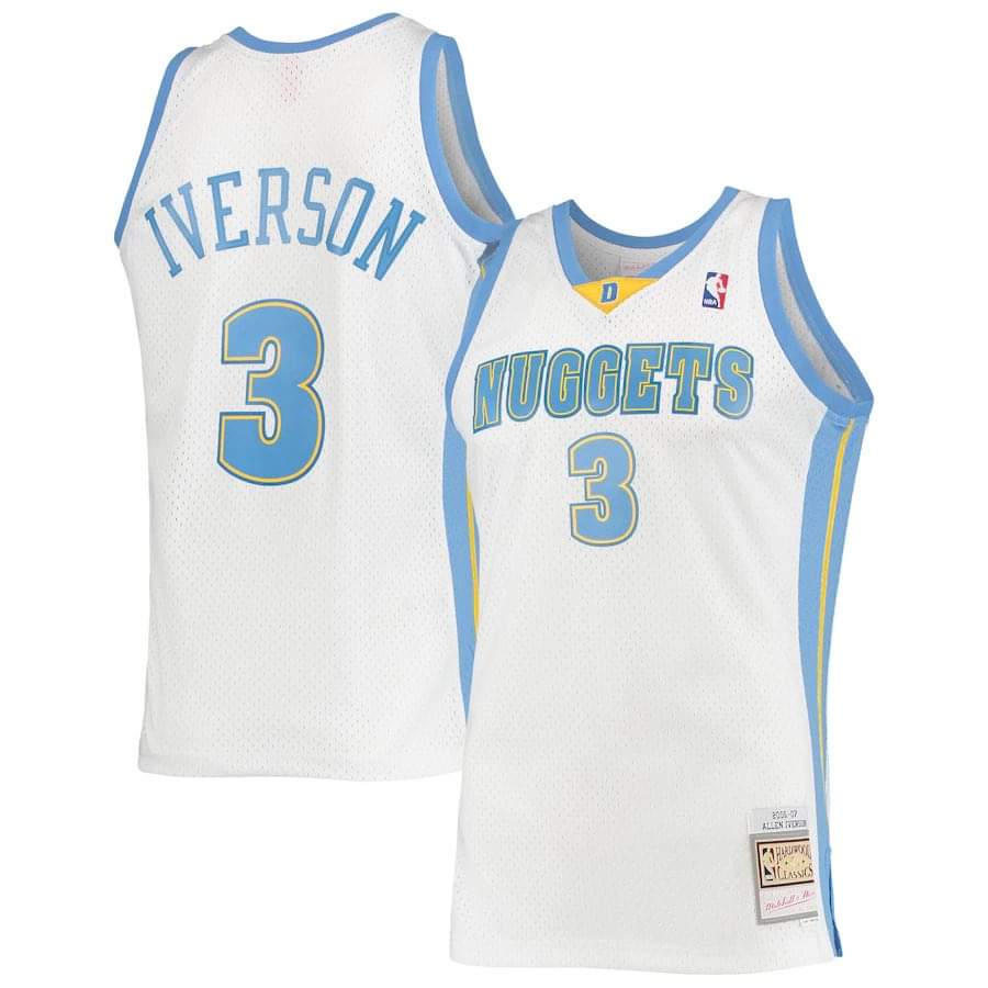 Allen Iverson Denver Nuggets 3 Jersey