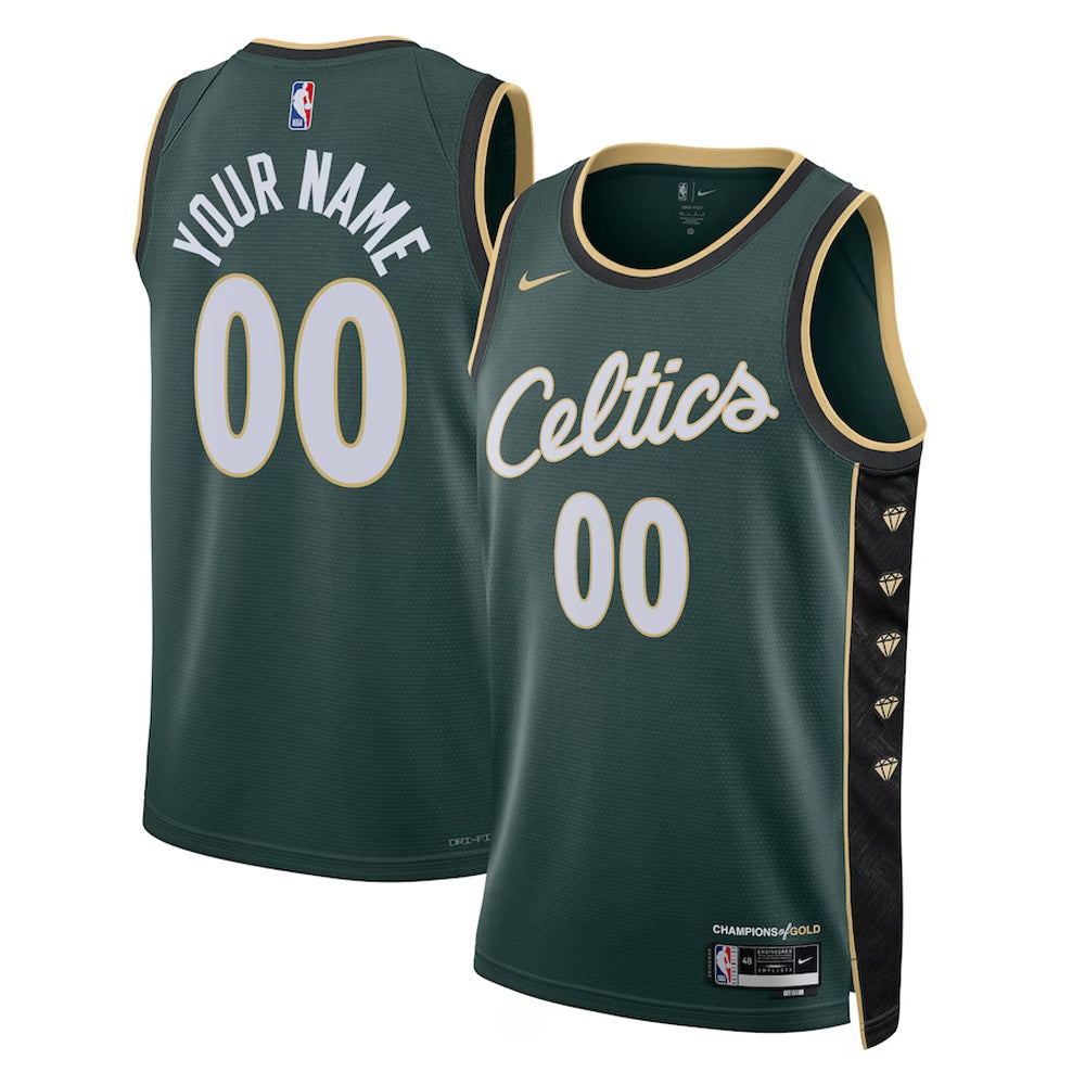 Boston Celtics Blank Custom Jersey