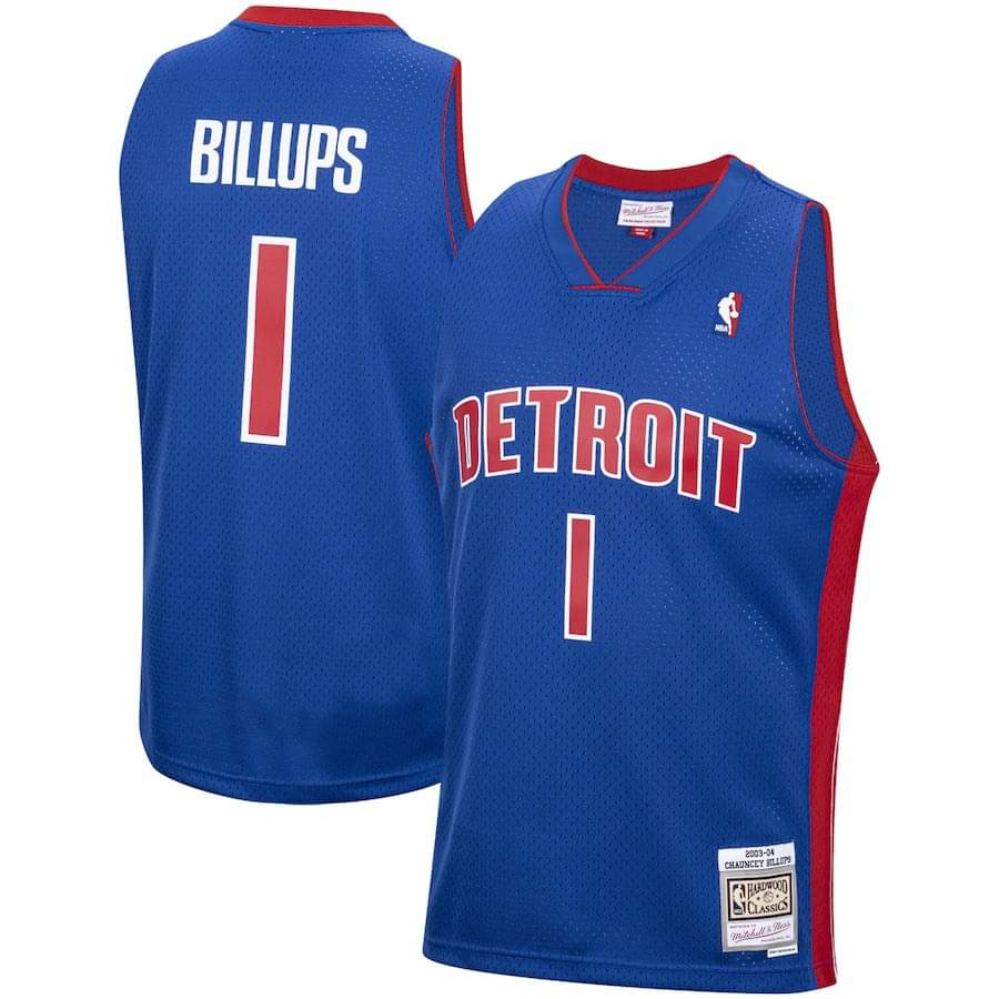 Chauncey Billups Detroit Pistons 1 Jersey