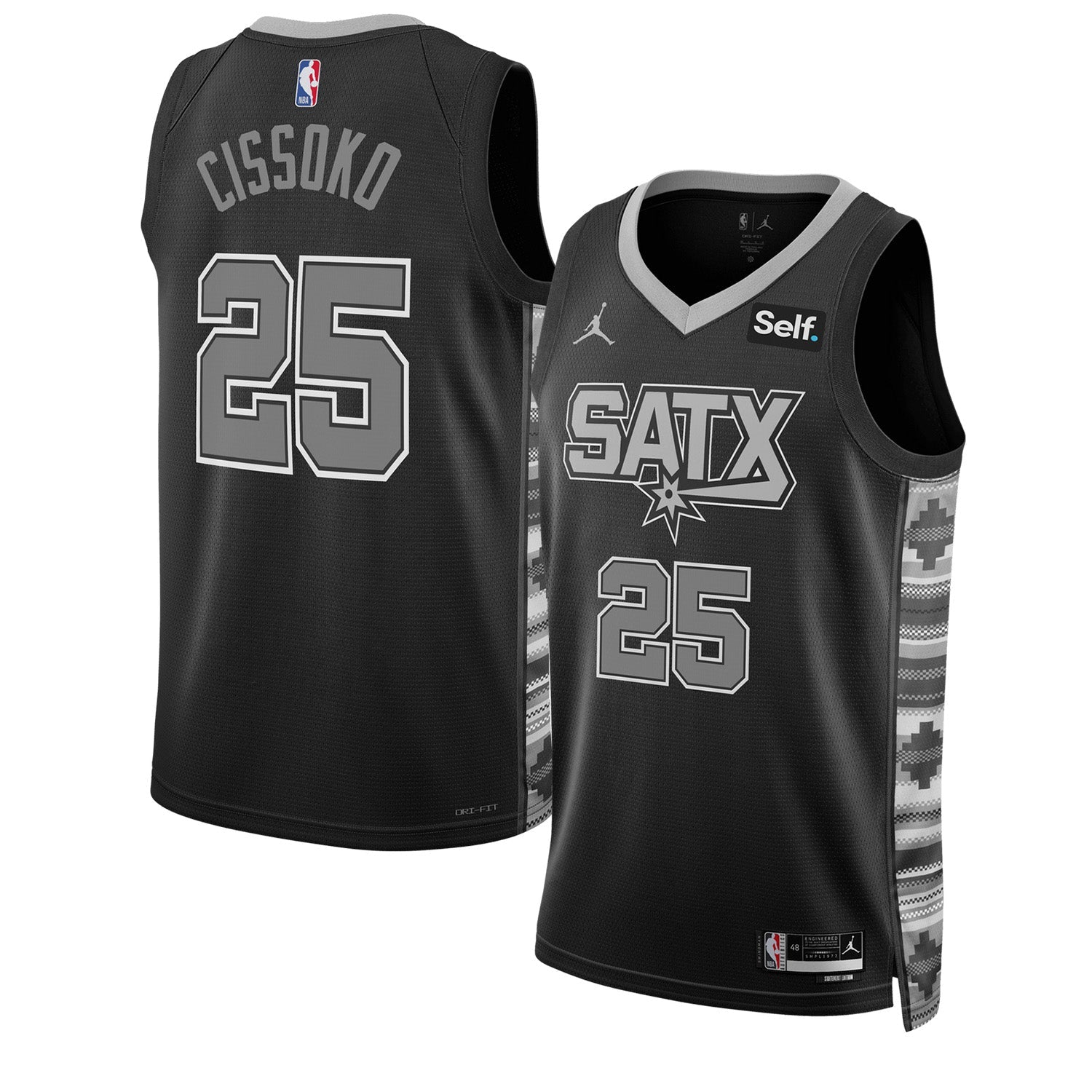 Cidy Cissoko San Antonio Spurs 25 Jersey