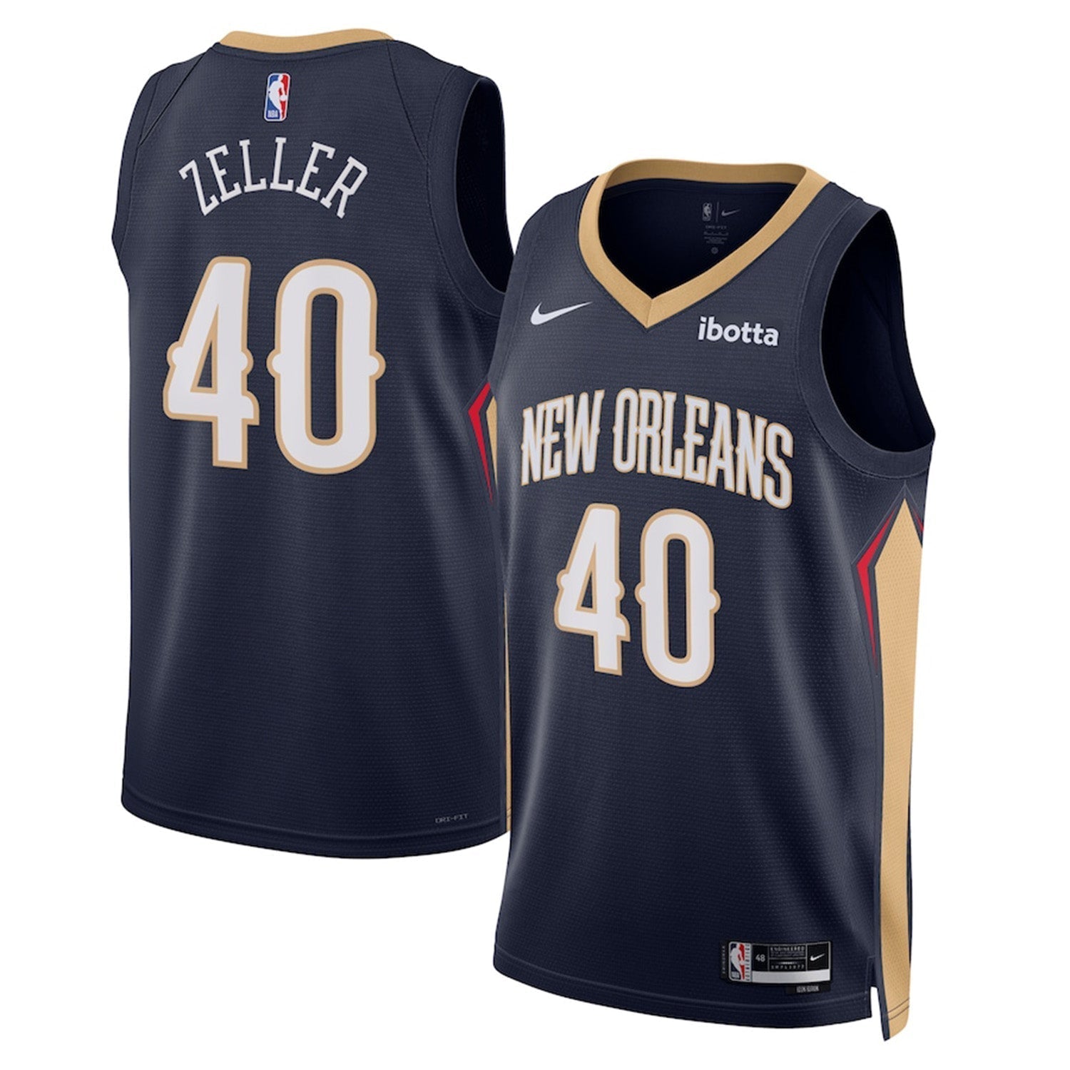 Cody Zeller New Orleans Pelicans 40 Jersey