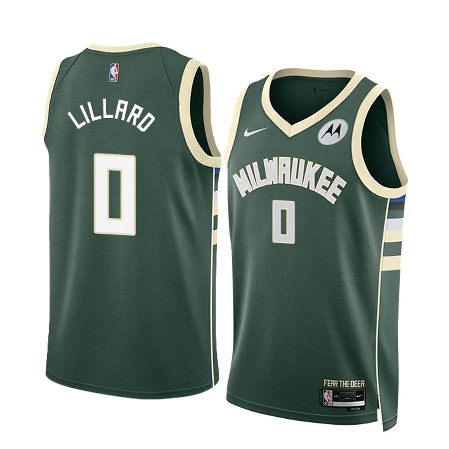 Damian Lillard Milwaukee Bucks 0 Jersey