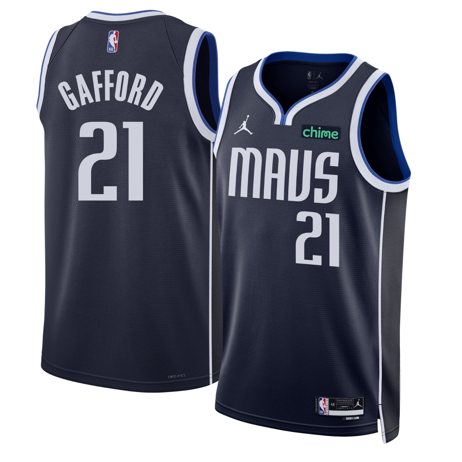 Daniel Gafford Dallas Mavericks 21 Jersey