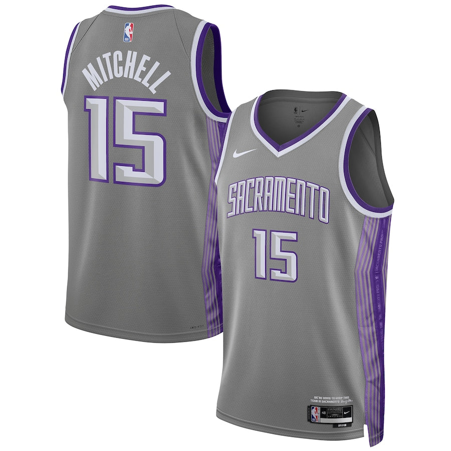 Davion Mitchell Sacramento Kings 15 Jersey