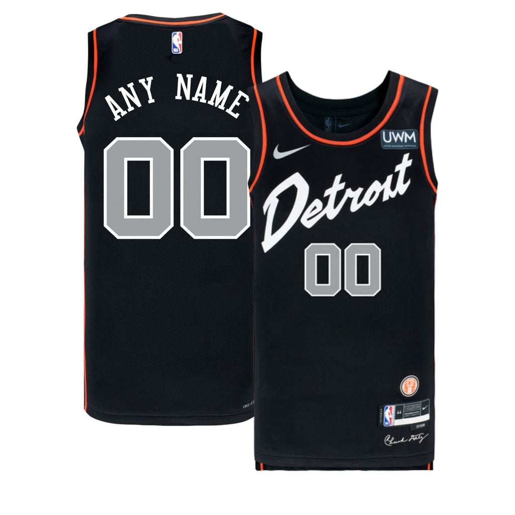 Detroit Pistons Blank Custom Jersey