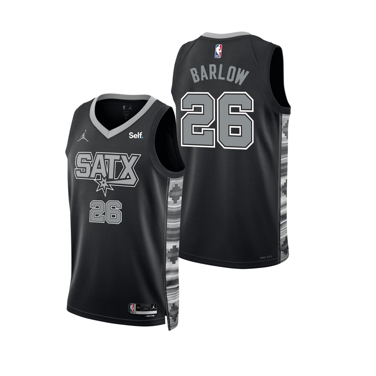 Dominick Barlow San Antonio Spurs 26 Jersey