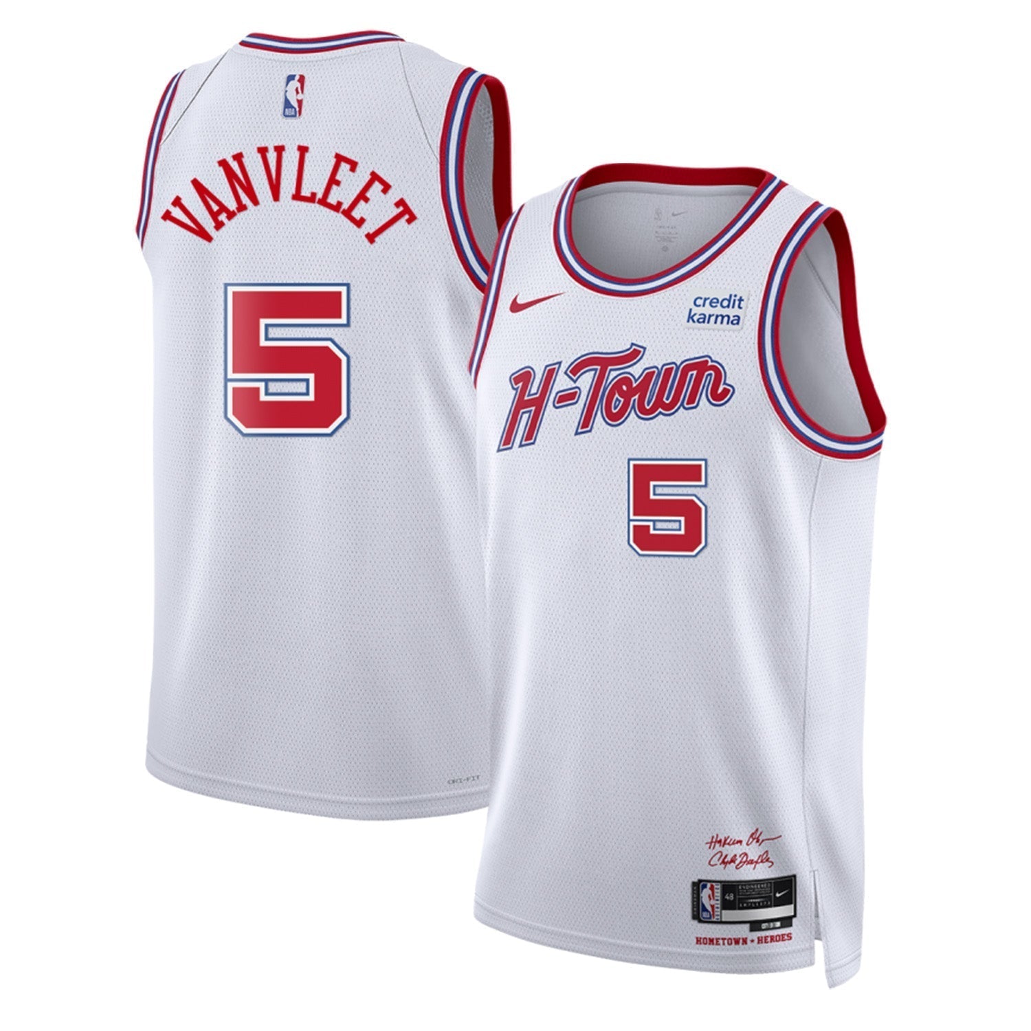 Fred VanVleet Houston Rockets 5 Jersey