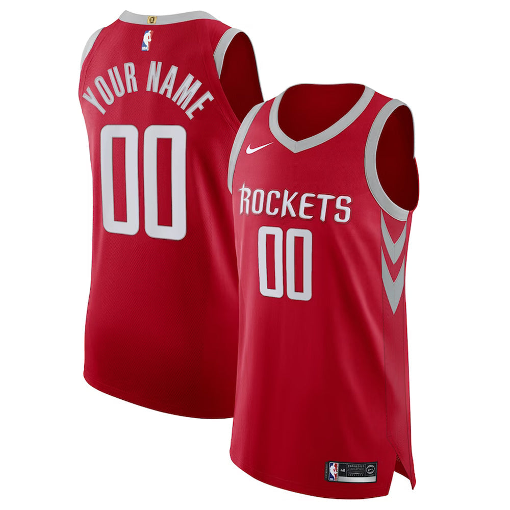 Houston Rockets Blank Custom Jersey