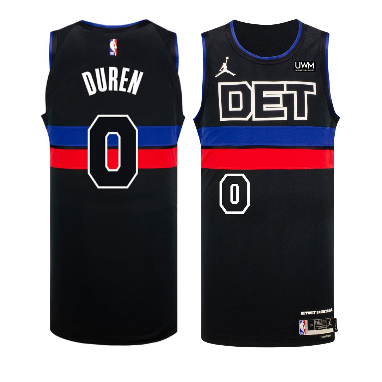 Jalen Duren Detroit Pistons 0 Jersey