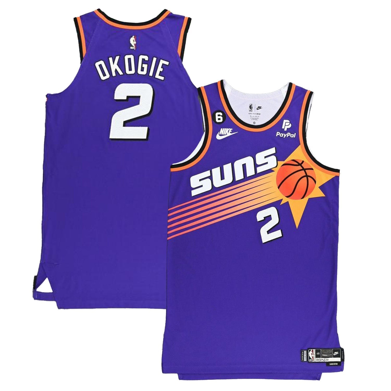 Josh Okogie Phoenix Suns 2 Jersey