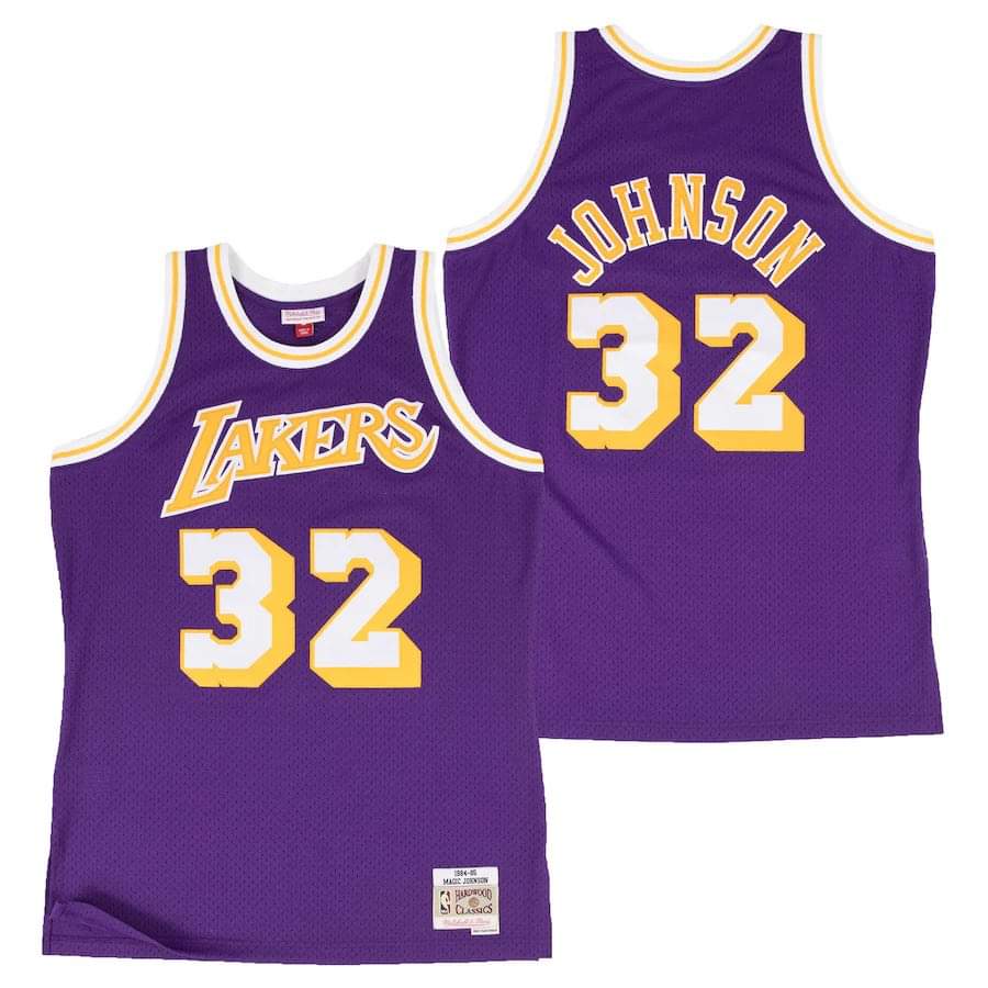Magic Johnson Los Angeles Lakers 32 Jersey