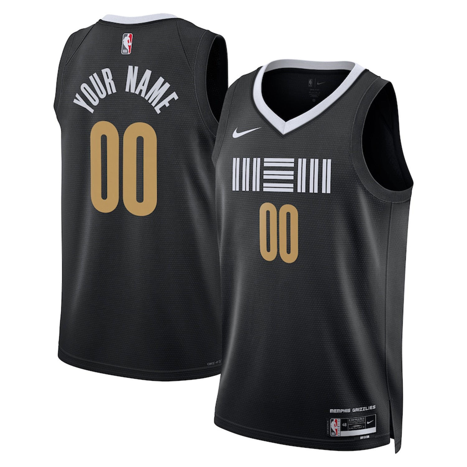 Memphis Grizzlies Blank Custom Jersey