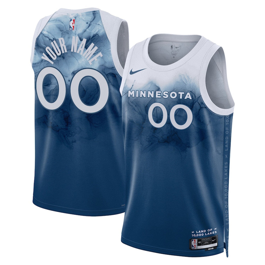 Minnesota Timberwolves Blank Custom Jersey