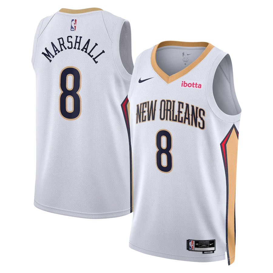 Naji Marshall New Orleans Pelicans 8 Jersey