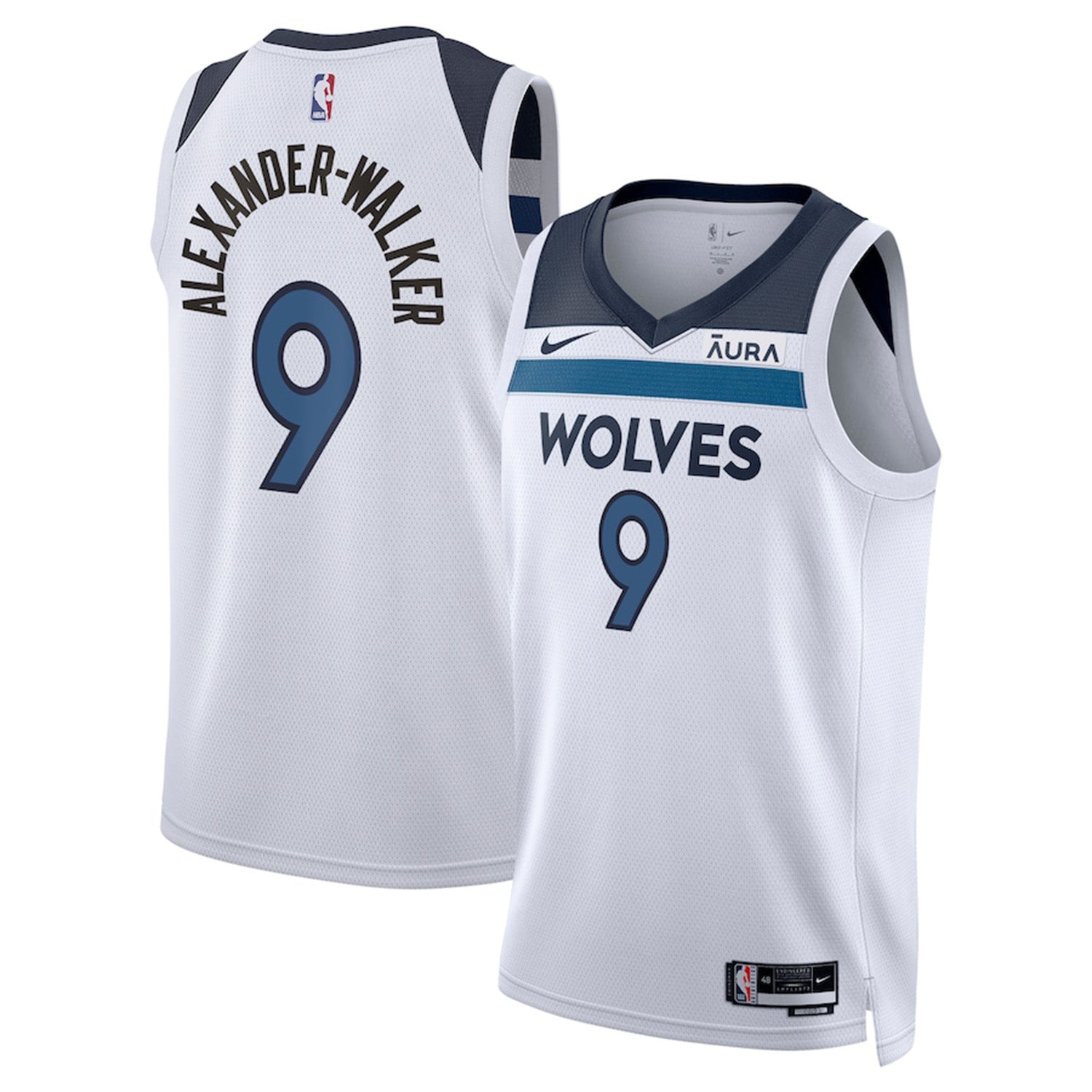 Nickeil Alexander-Walker Minnesota Timberwolves 9 Jersey