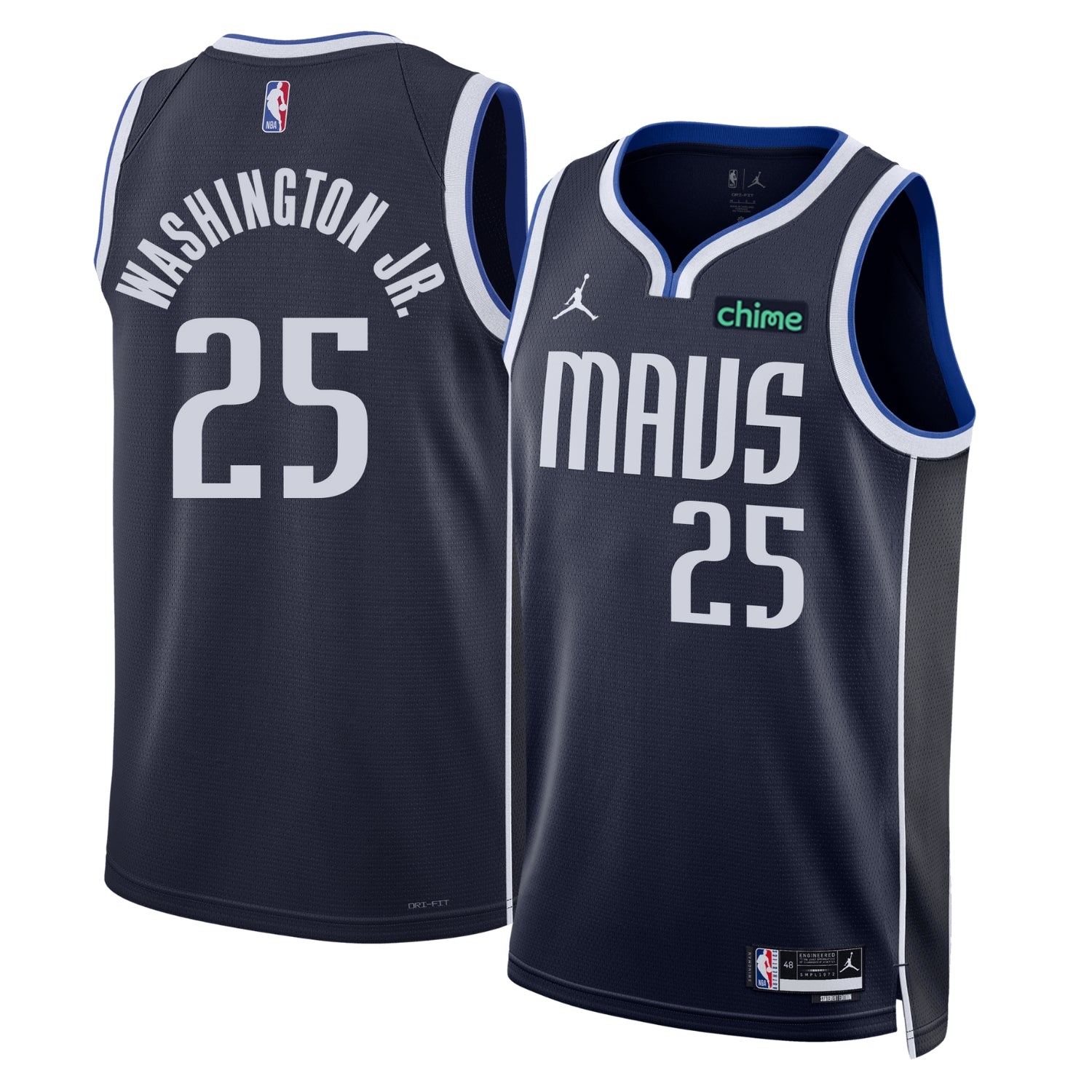PJ Washington Jr. Dallas Mavericks 25 Jersey