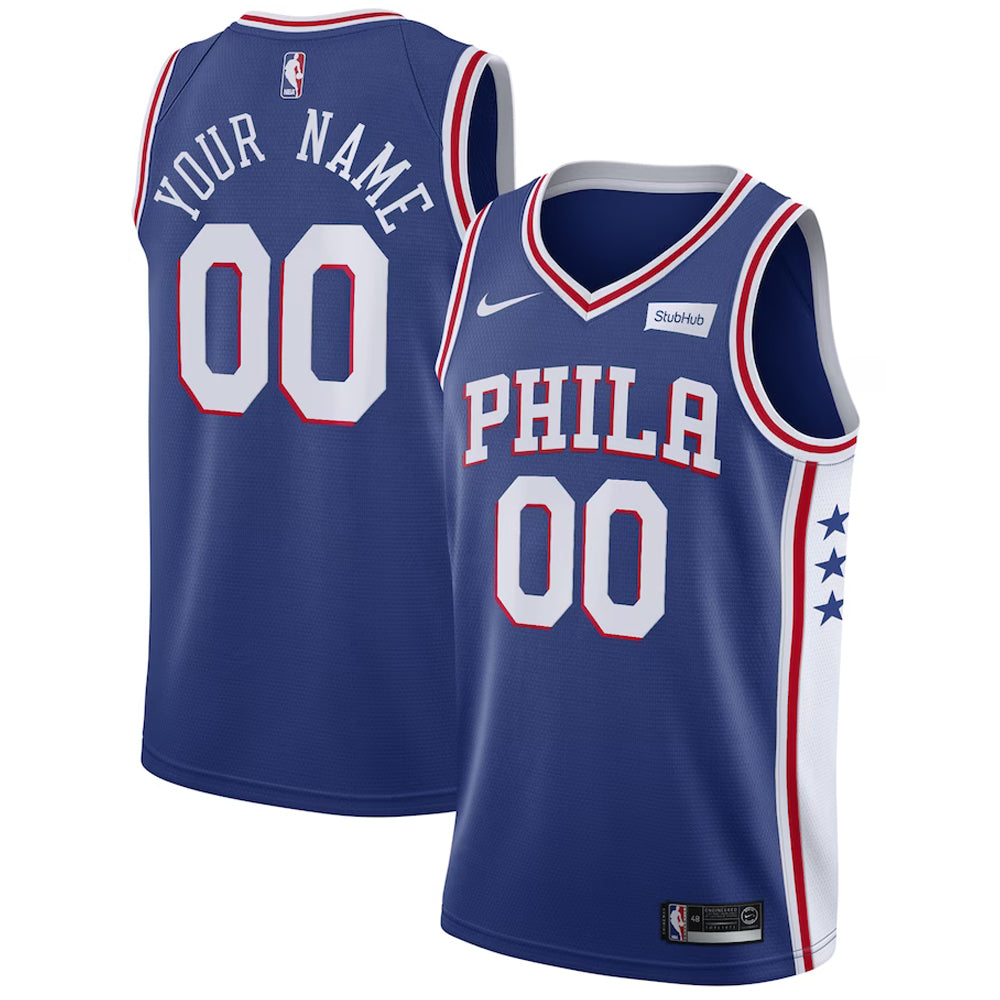 Philadelphia 76ers Blank Custom Jersey