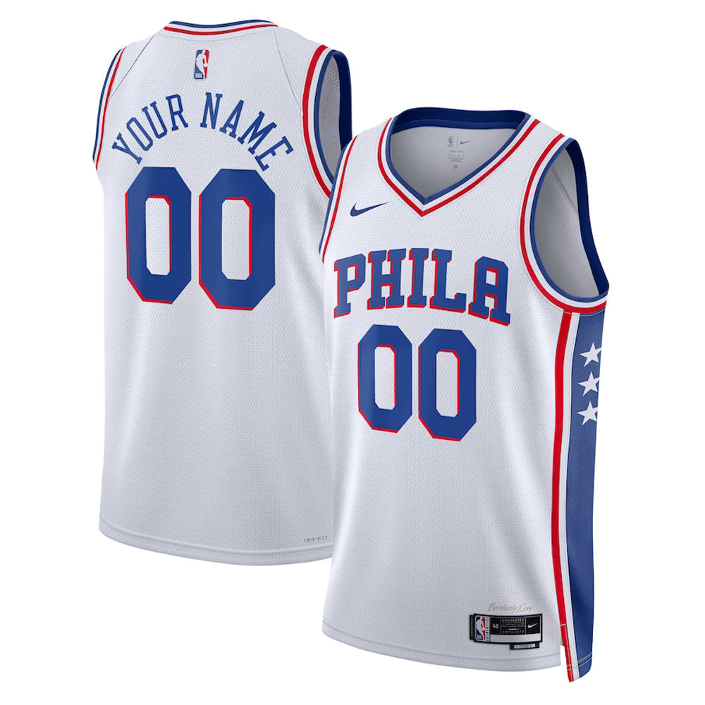 Philadelphia 76ers Blank Custom Jersey