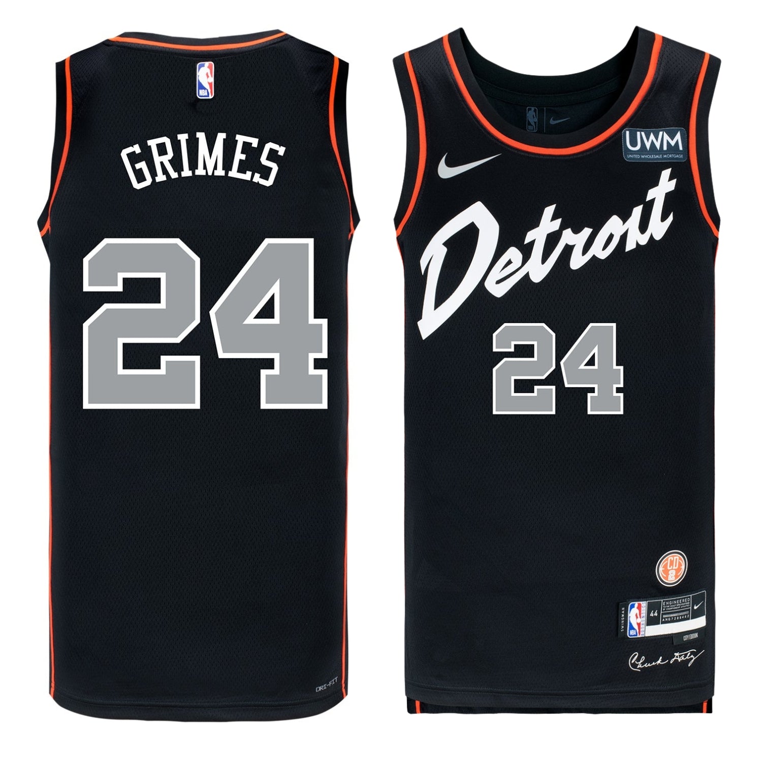 Quentin Grimes Detroit Pistons 24 Jersey