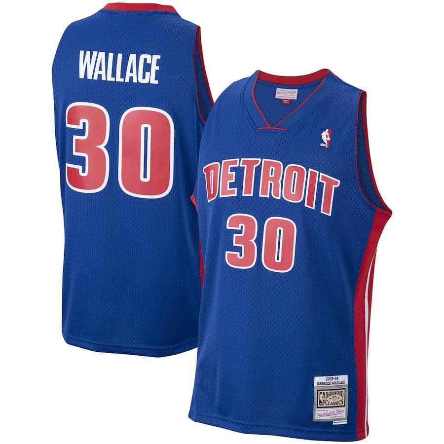 Rasheed Wallace Detroit Pistons 30 Jersey