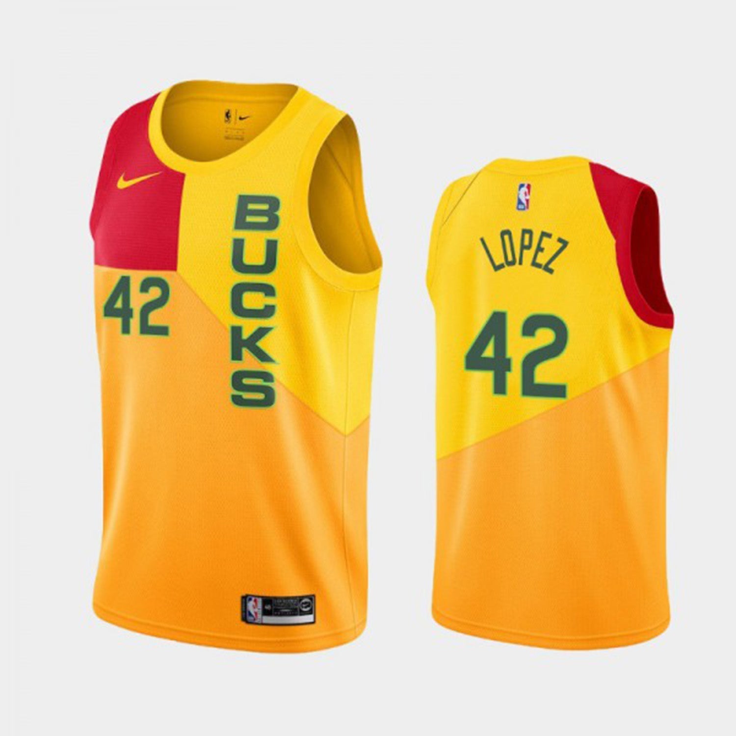 Robin Lopez Milwaukee Bucks 42 Jersey