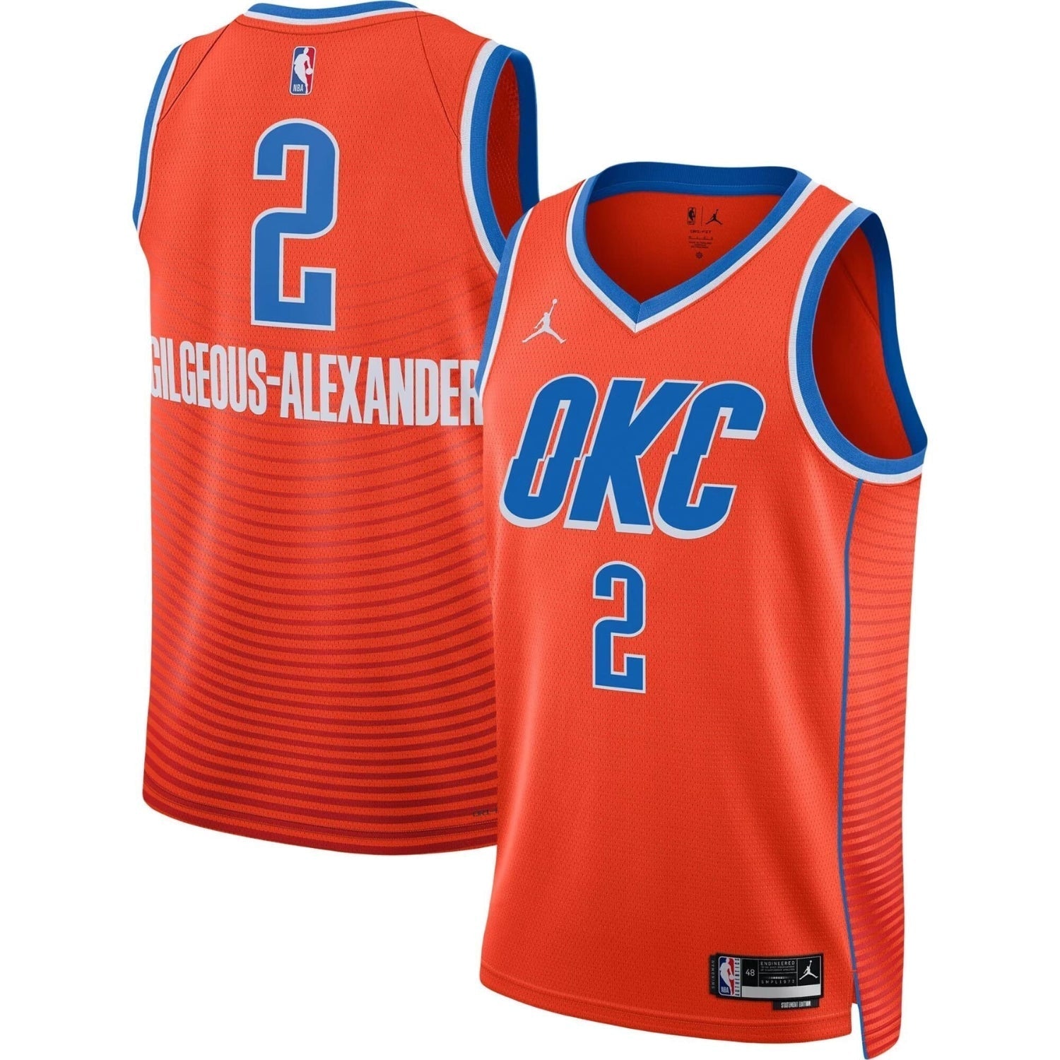 Shai Gilgeous Alexander  Oklahoma City Thunder 2 Jersey
