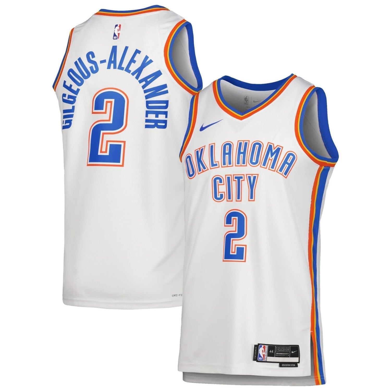 Shai Gilgeous Alexander  Oklahoma City Thunder 2 Jersey