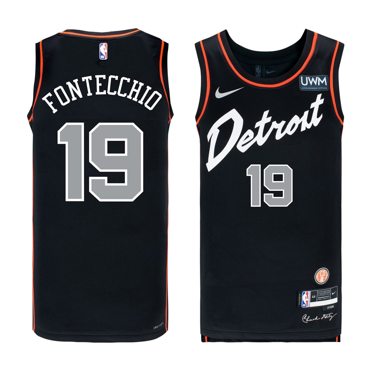 Simone Fontecchio Detroit Pistons 19 Jersey