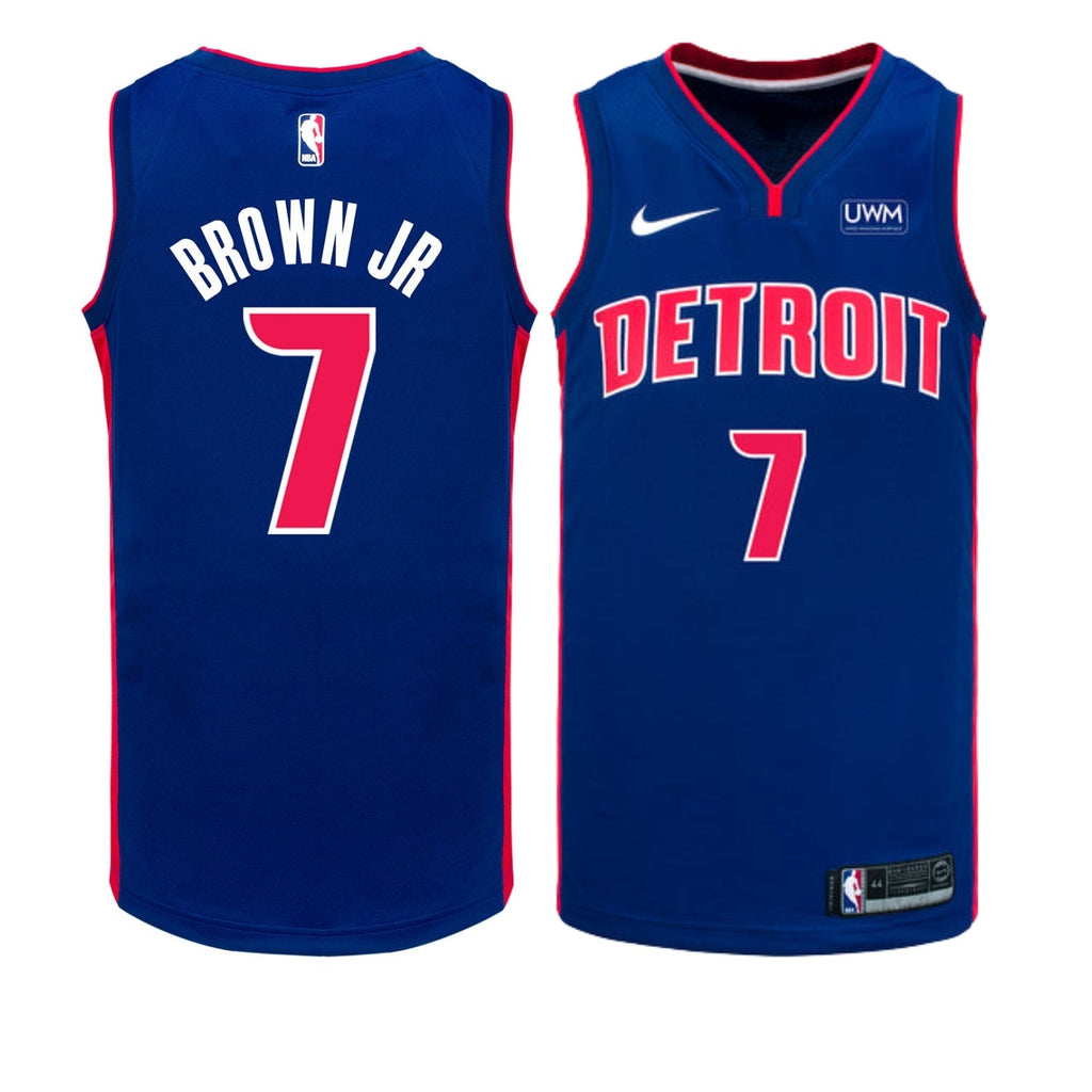 Troy Brown Jr Detroit Pistons 7 Jersey
