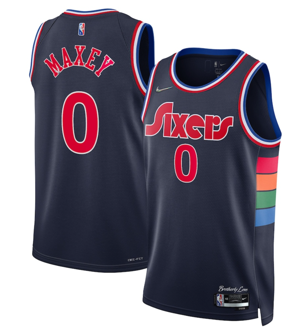 Tyrese Maxey Philadelphia 76ers 0 Jersey