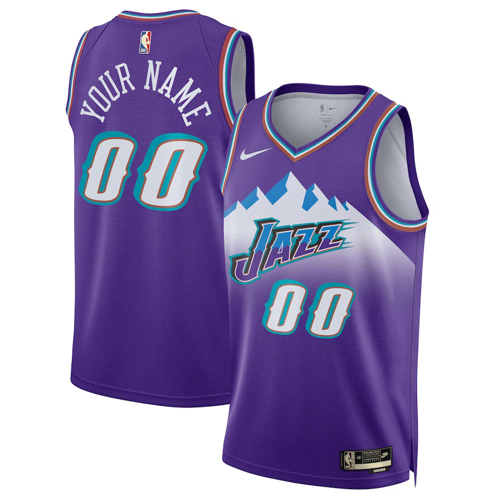 Utah Jazz Blank Custom Jersey