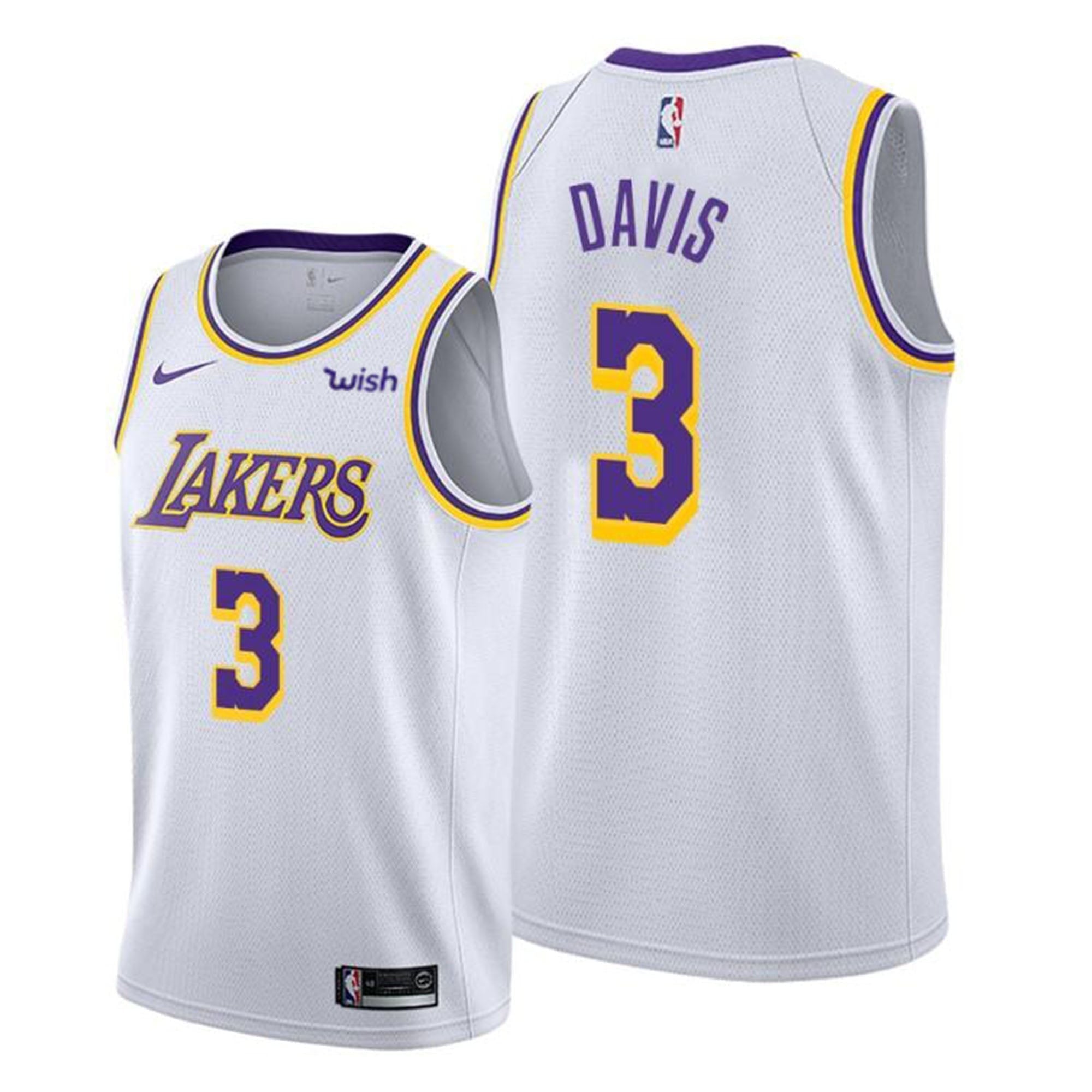 Anthony Davis Los Angeles Lakers 3 jersey