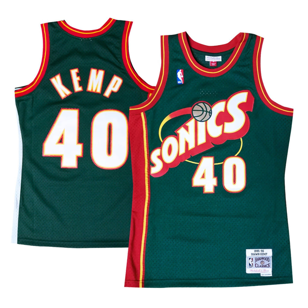Shawn Kemp Seattle Super Sonics 40 Retro Jersey