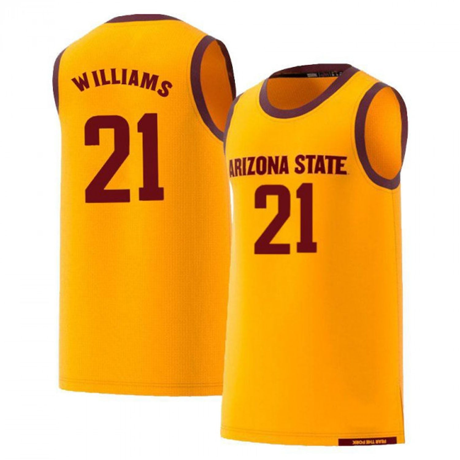 21 Demari Williams Arizona State Sun Devils Jersey