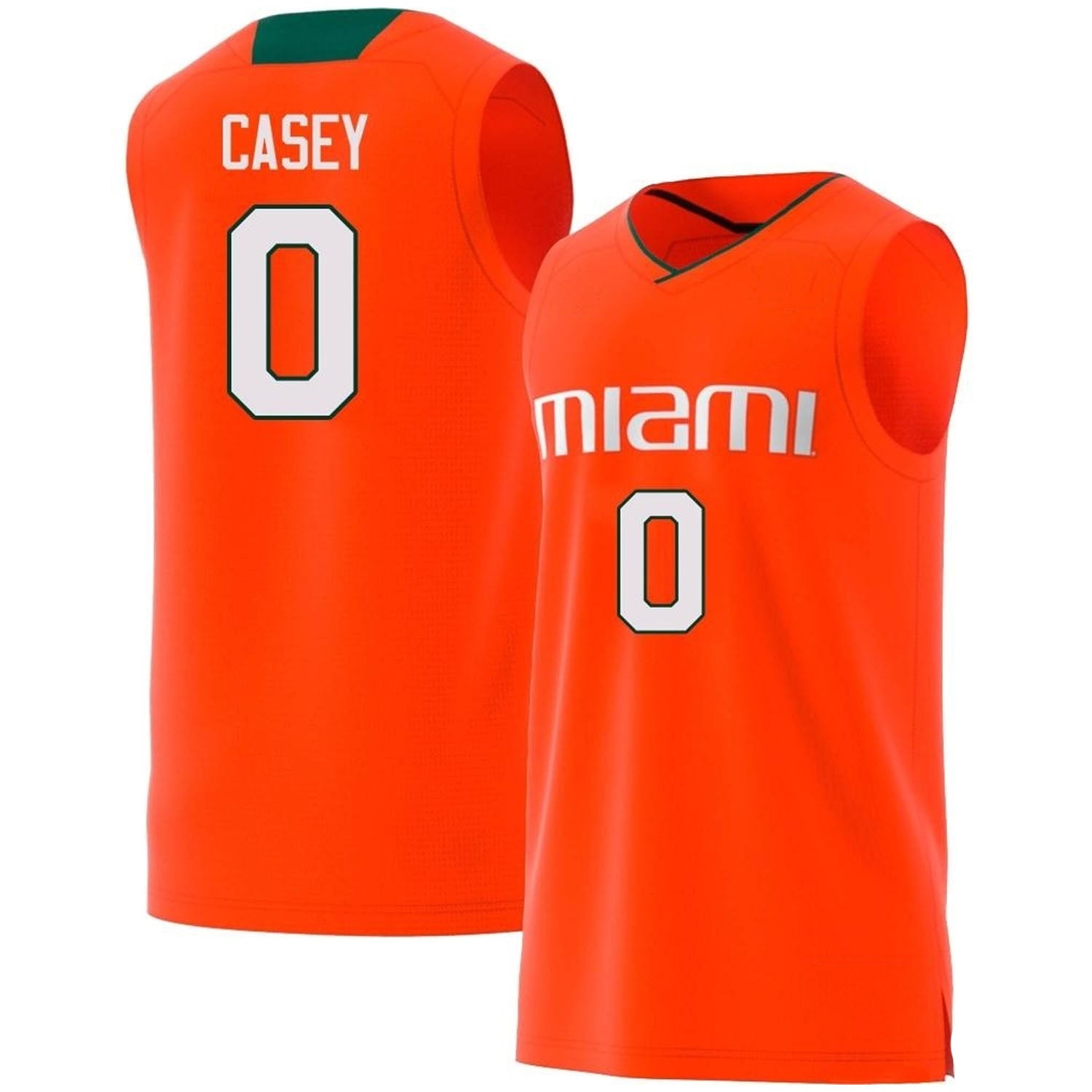 A.J. Casey Miami Hurricanes 0 Jersey
