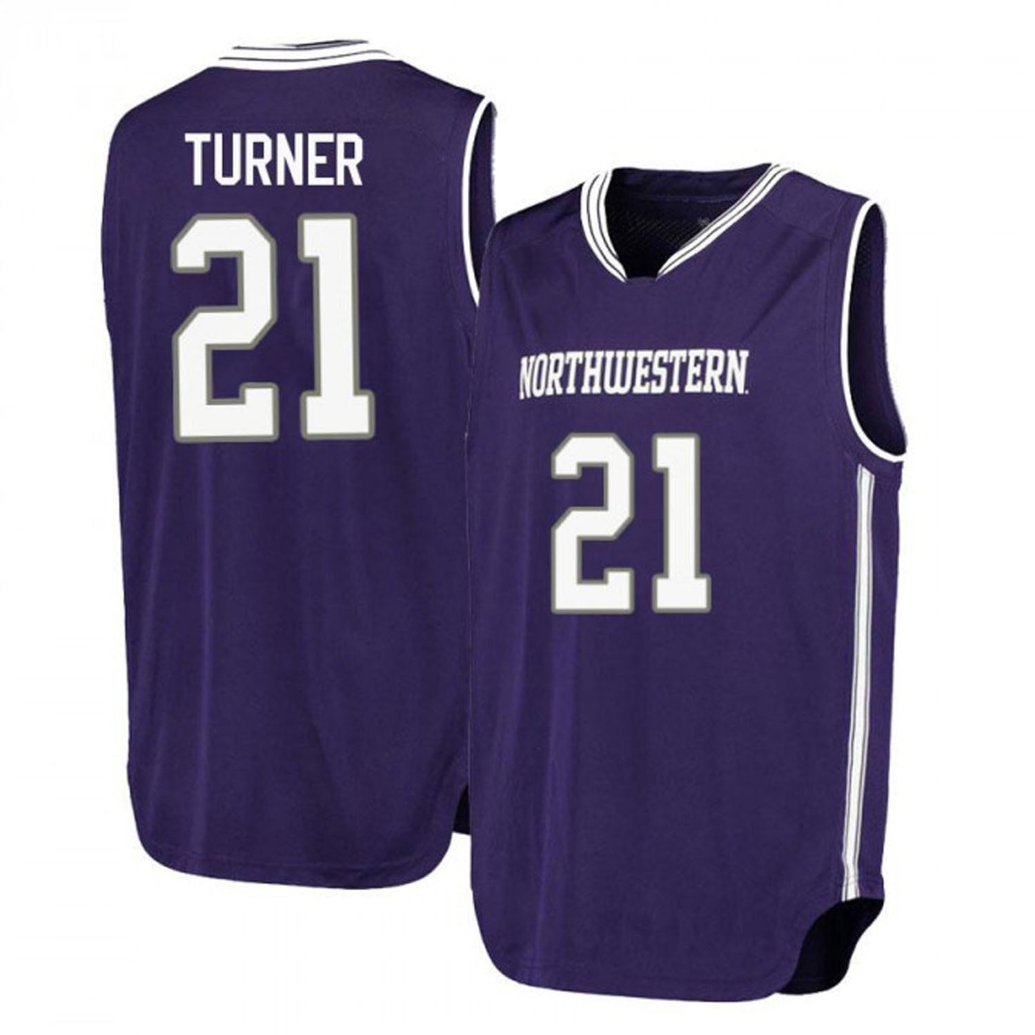 A.J. Turner Northwestern Wildcats 21 Jersey