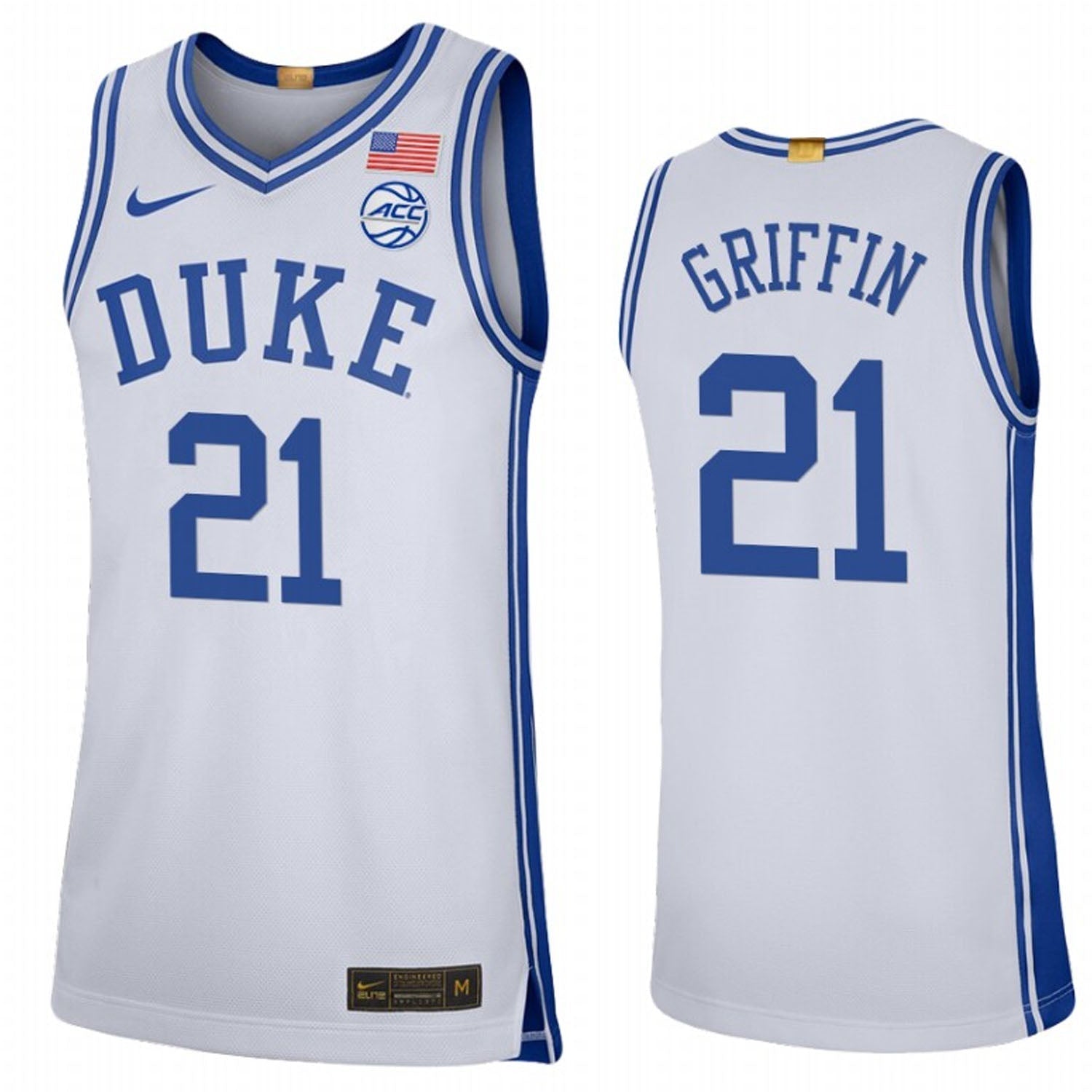 AJ Griffin Duke Blue Devils 21 Jersey