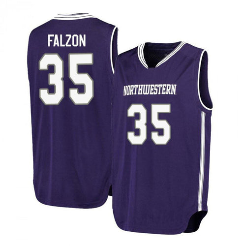 Aaron Falzon Northwestern Wildcats 35 Jersey