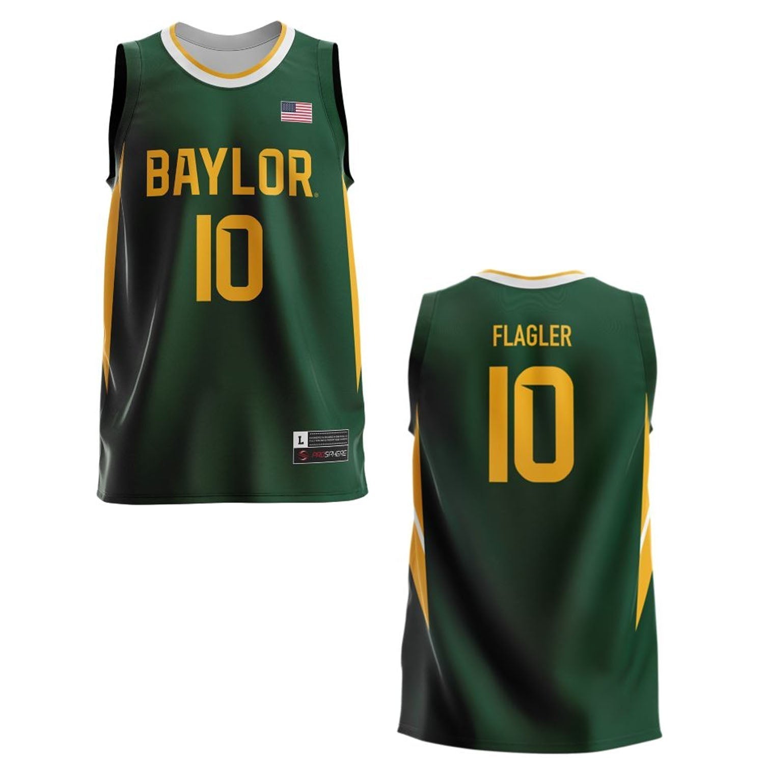 Adam Flagler Baylor Bears 10 Jersey